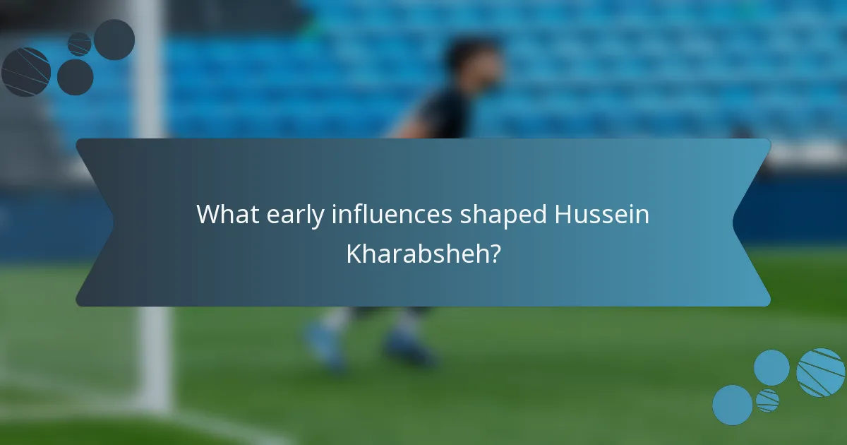 What early influences shaped Hussein Kharabsheh?